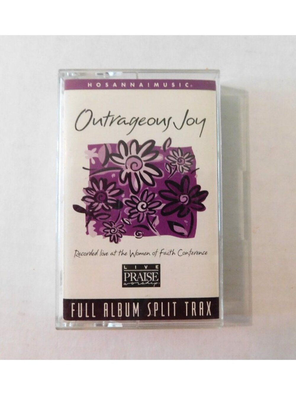 Outrageous Joy Cassette Full Album Split Trax Live Worship 1998 Women of Faith